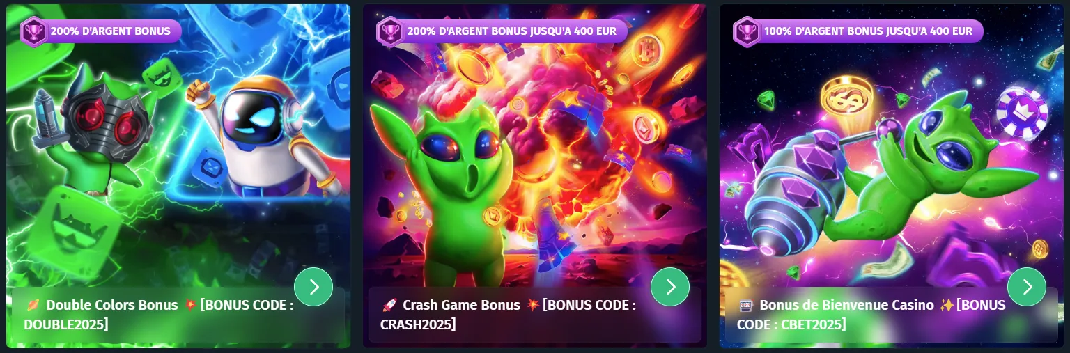 Bonus et CBet Casino